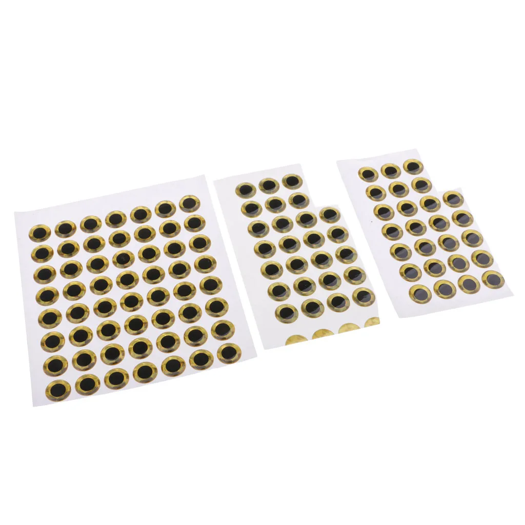 100 шт Реалистичные 3D рыбные Глаза Рыболовные Приманки глаза голографические для