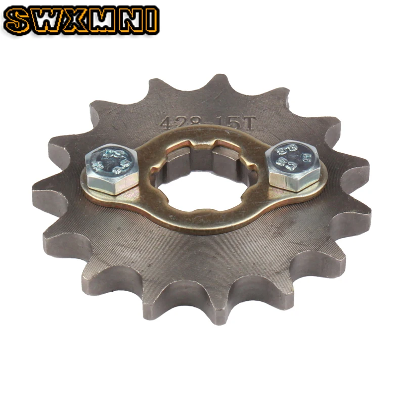 Передний двигатель с зубцами 428 #15T 17 мм 20 цепная Звездочка фиксатором шкафчик для