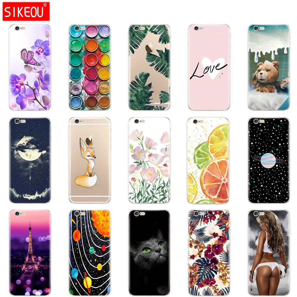 Силиконовый чехол для телефона IPhone 6S IPhone6S ТПУ полная защита 360 задняя крышка apple