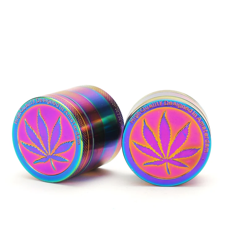 Детали из сплава металла и цинка измельчитель 40 мм цвета радуги красивый травы