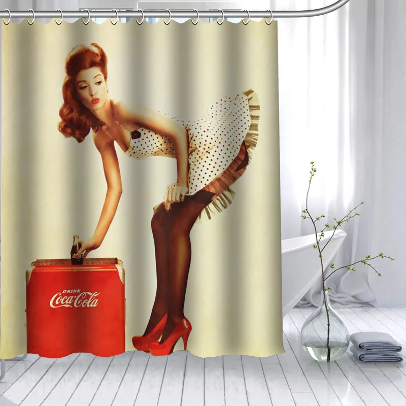 Горячая Распродажа на заказ в стиле пин ап Женственная Дамская обувь душ Шторы 3D