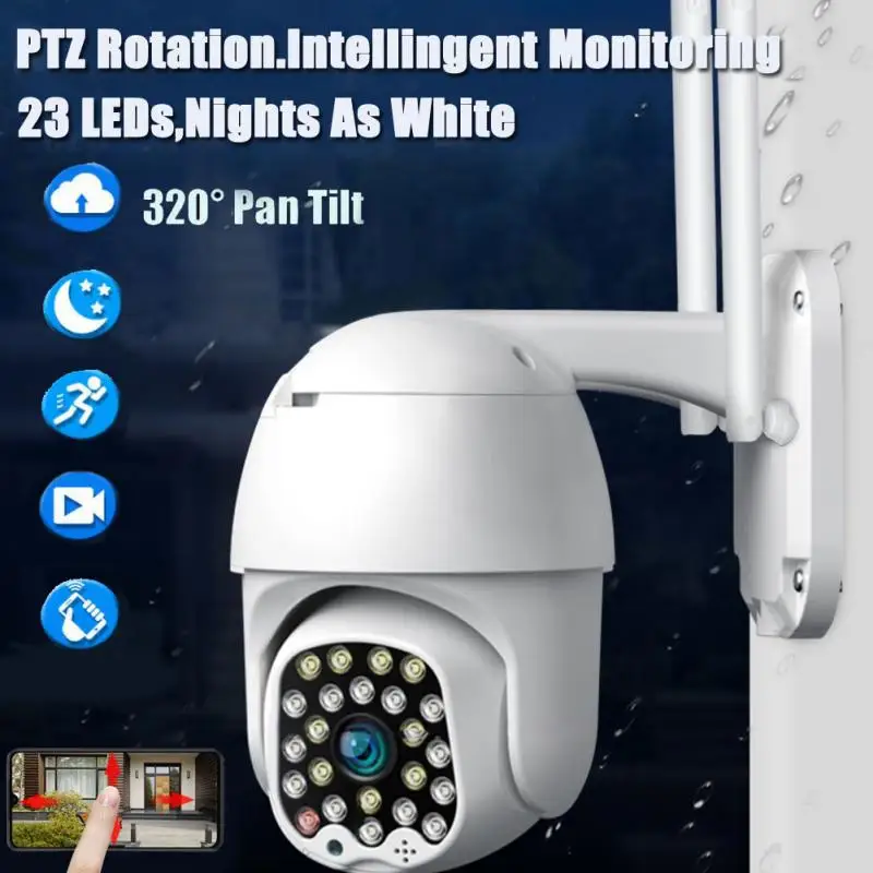 

Умная Wi-Fi камера наружная PTZ IP камера H.264X 1080p скоростная камера видеонаблюдения s IP камера Wi-Fi внешняя ИК-камера 5MP для домашнего наблюдения