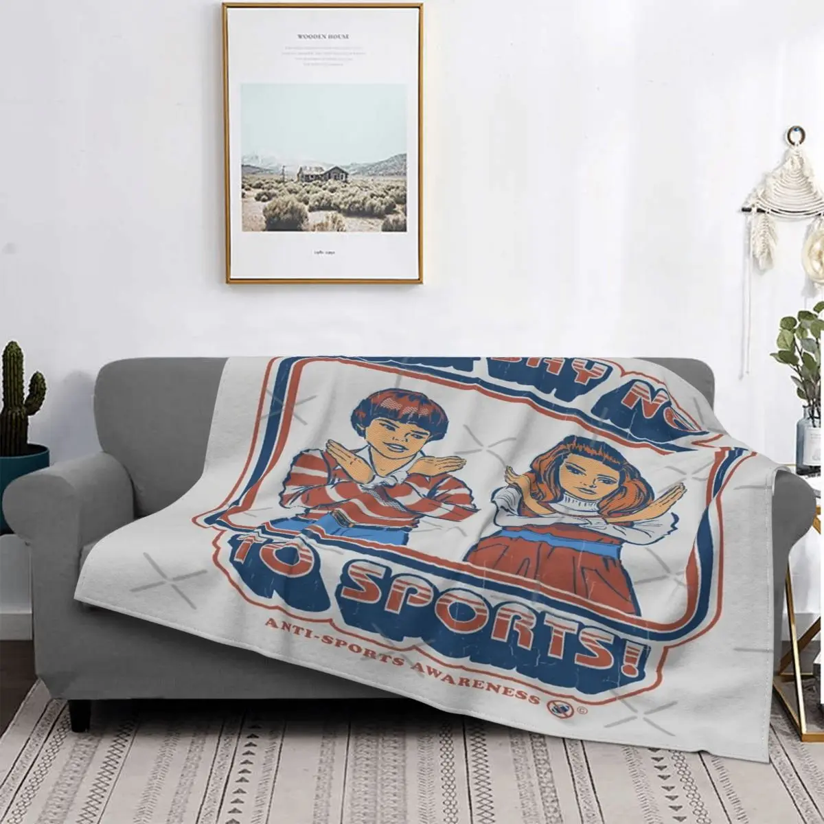 

Di No a la manta deportiva, colcha, cama