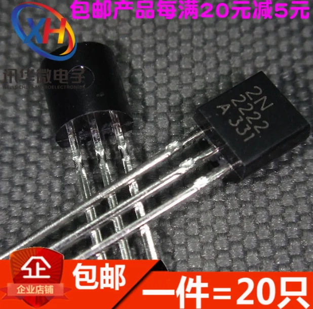 ТРАНЗИСТОР Mxy 100 шт./лот 2N2222 2N2222A TO-92 TO92, новый и оригинальный IC