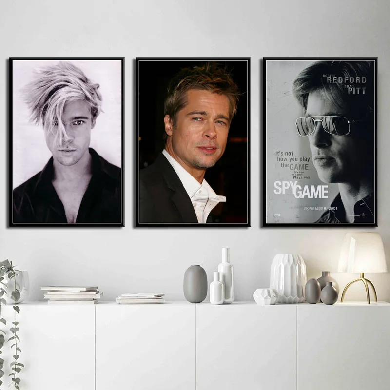 G200 художественный Декор Брэд Питт популярный Кино звезда актер Красивая