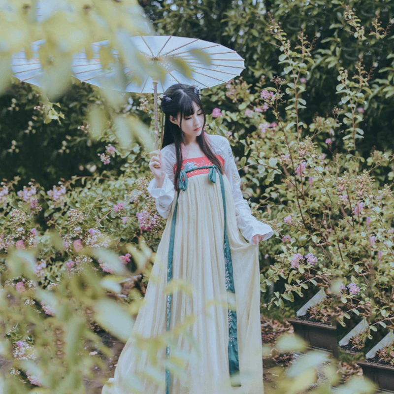 Hanfu костюм для китайских танцев, традиционный Древний китайский костюм для женщин, народное платье, праздничная одежда для выступлений - Цвет: Style 7