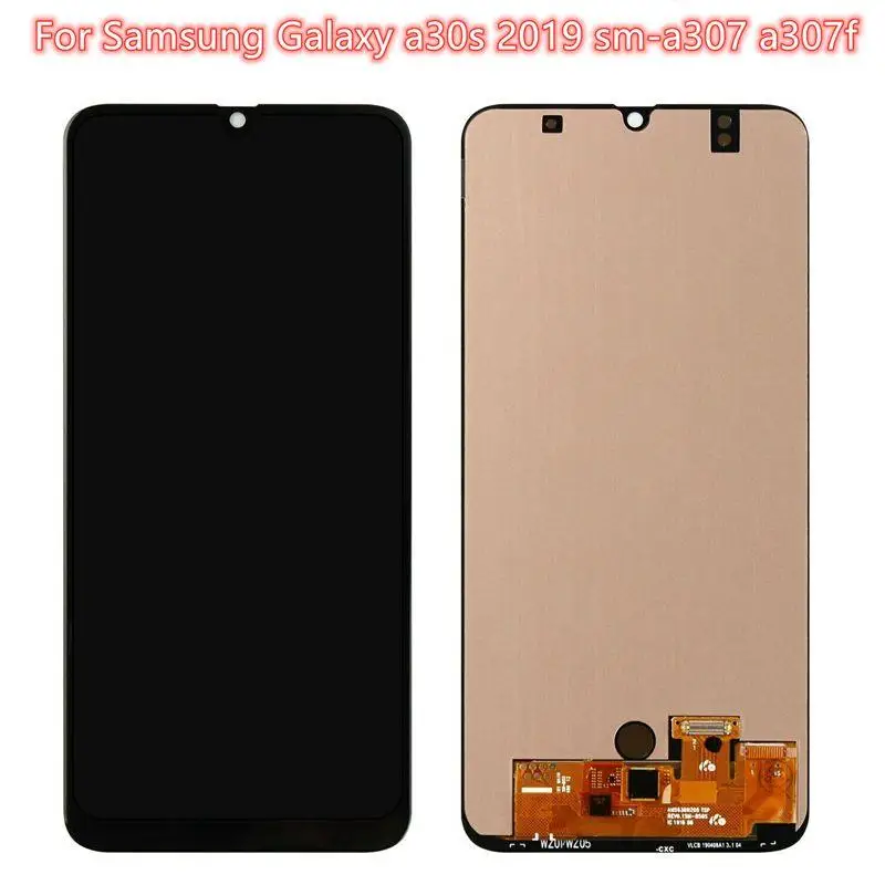 Pantalla t&aacute;ctil LCD para m&oacute;vil, montaje de digitalizador para Samsung Galaxy A30S, A307, A307F, A307G, A307YN-3