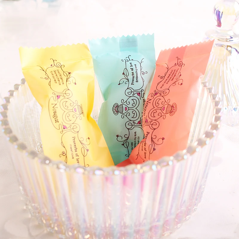 50 шт Kawaii ЕДИНОРОГ розовый сахар мешок нуга машина упаковка конфеты закуски