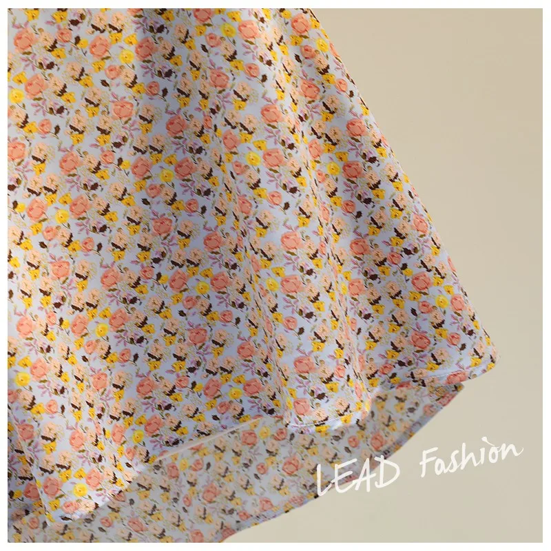 

2021 Summer Women Floral T-shirt Two-Piece Sling Doll Shirt New Korean Style Artistic Fresh Top Fashion Round Neck Pullover Tee