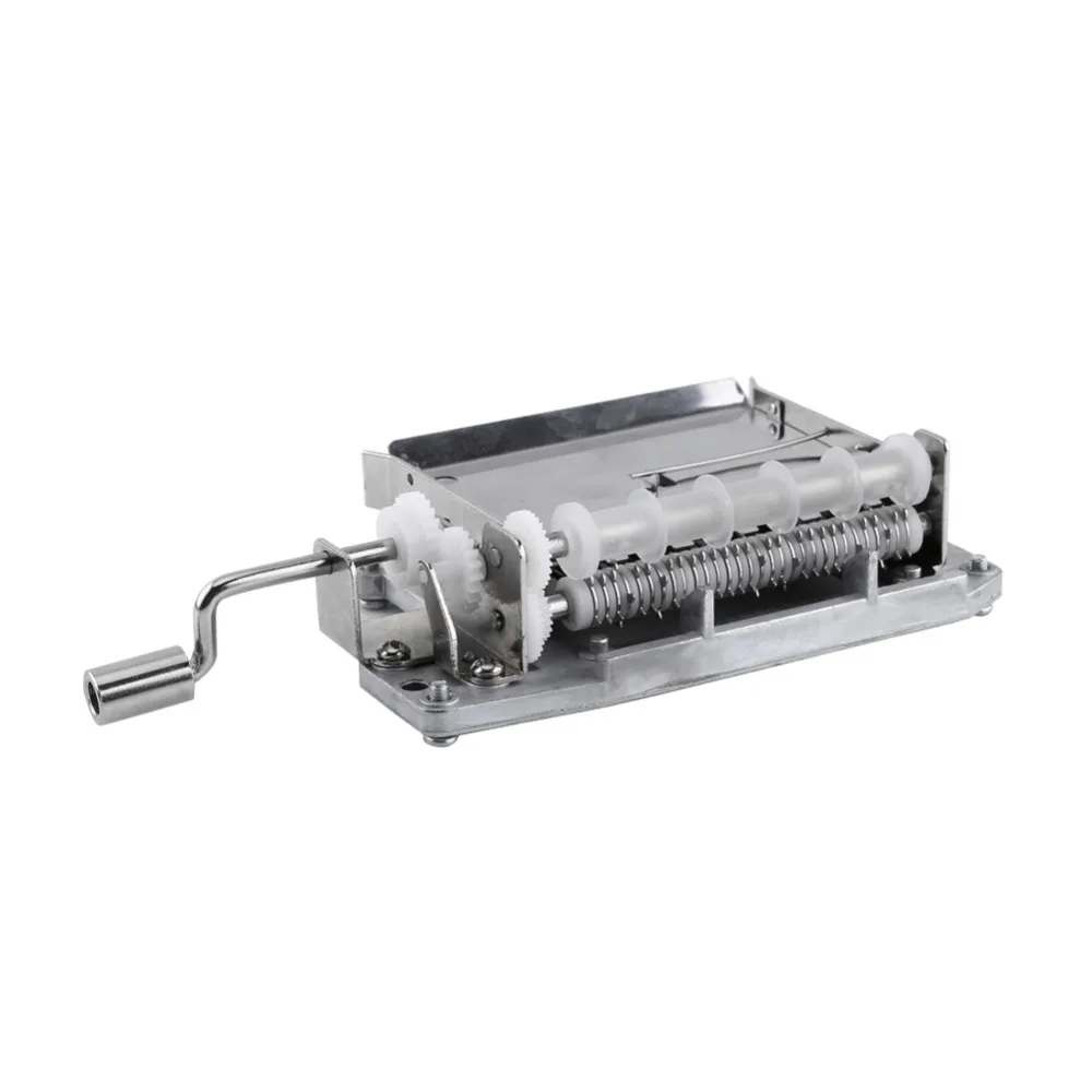 

30 Note Tape Hand Crank Music Box Movement Part + Puncher+ 3 Strips DIY Your Songs Perfect Gift Mechanical Musical Box Set