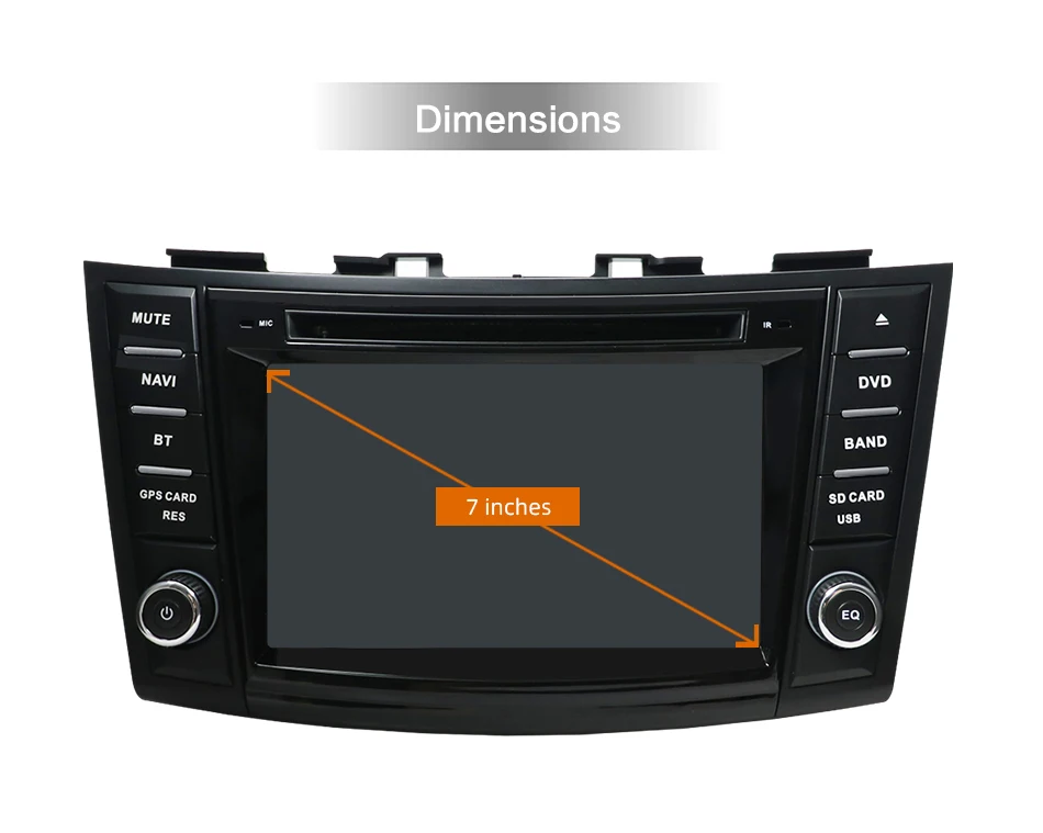 7&quot Android 10 Car DVD For Suzuki Swift 2011 2012 2013 2014 2015 Radio RDS WiFi Stereo Audio Video GPS Navigation Reverse Camera |