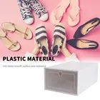 Откидная пластиковая коробка для обуви, горячая Распродажа год, коробка для обуви, откидная крышка, для хранения обуви