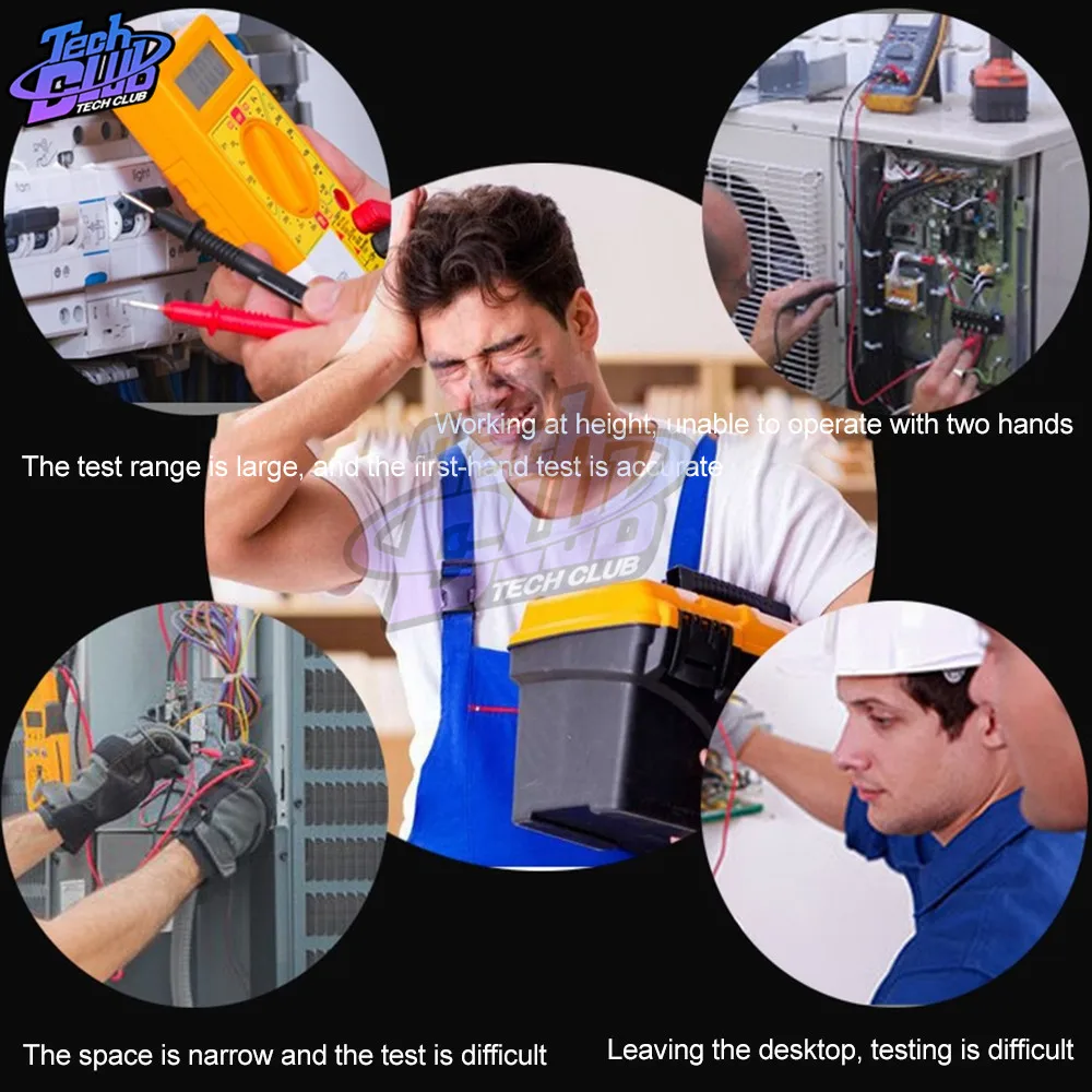 ACM91 цифровой клещи мультиметр AC/DC ток 100A 1mA RMS Авто Диапазон живого контроля NCV темп