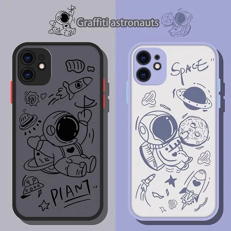 

IPhone11 creative astronaut 12pro apple x silicone xr all-inclusive xsmax female 6 men 7 sets 8plus scrub