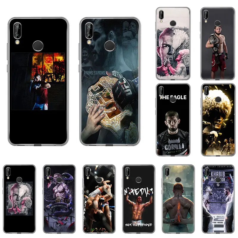 Чехол KHabib Nurmagomedov силиконовый для Huawei honor 20Pro 9X V20 10 8S 8a 20i 8X 9Lite 7A V10 10i 7s View30 20|Бамперы|