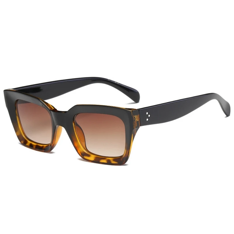 

2021European And American Fashion Luxury Retro Large Frame Glasses Round Women's Sunglasses Metal Accessories Sunshade