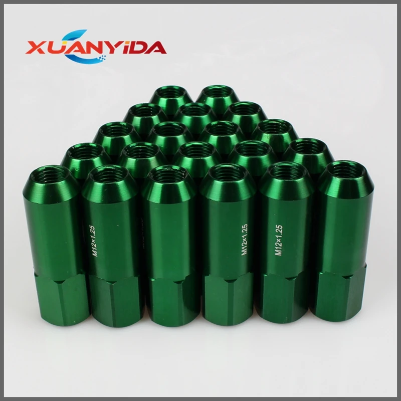 

Xuanyida M12X1.25 Forged 7075 Aluminium Racing Wheel Nuts L=60mm, 20Pcs