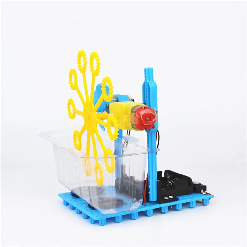 DIY Bubble Machine домашняя сборка электрическая игрушка креативный