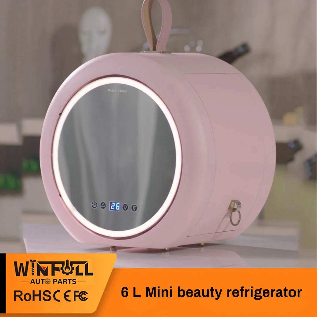 

Portable Beauty Fridge Makeup Mirror with LED Light