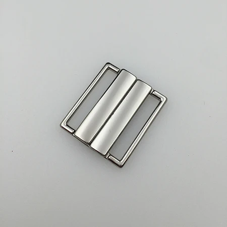 Silver Высокое качество, 30 комплектов, 25 мм, нижнее белье, зажим для бюстгальтера, металлические застежки спереди, пряжки для плавания сзади - Цвет: Silver