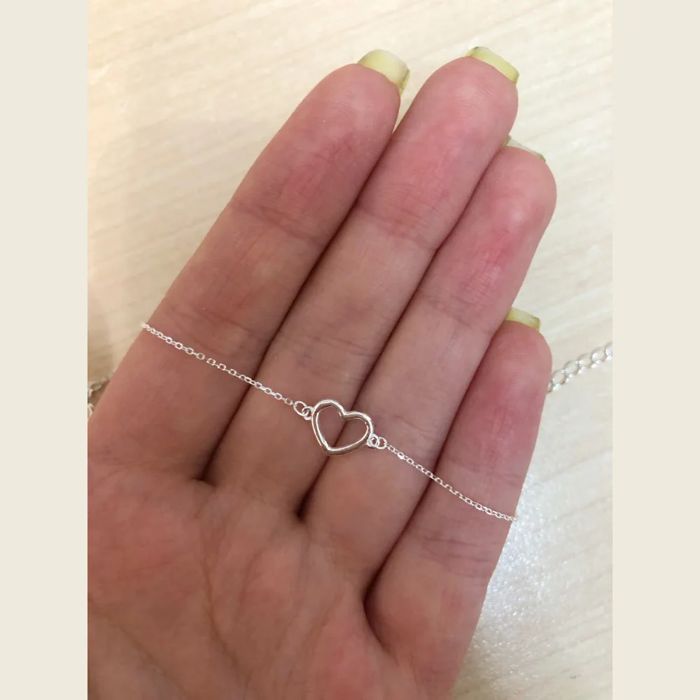 Trusta 925 пробы серебряные Модные женские ювелирные изделия полые сердце браслет 15,5 см для подарка девушка леди дропшиппинг DS568