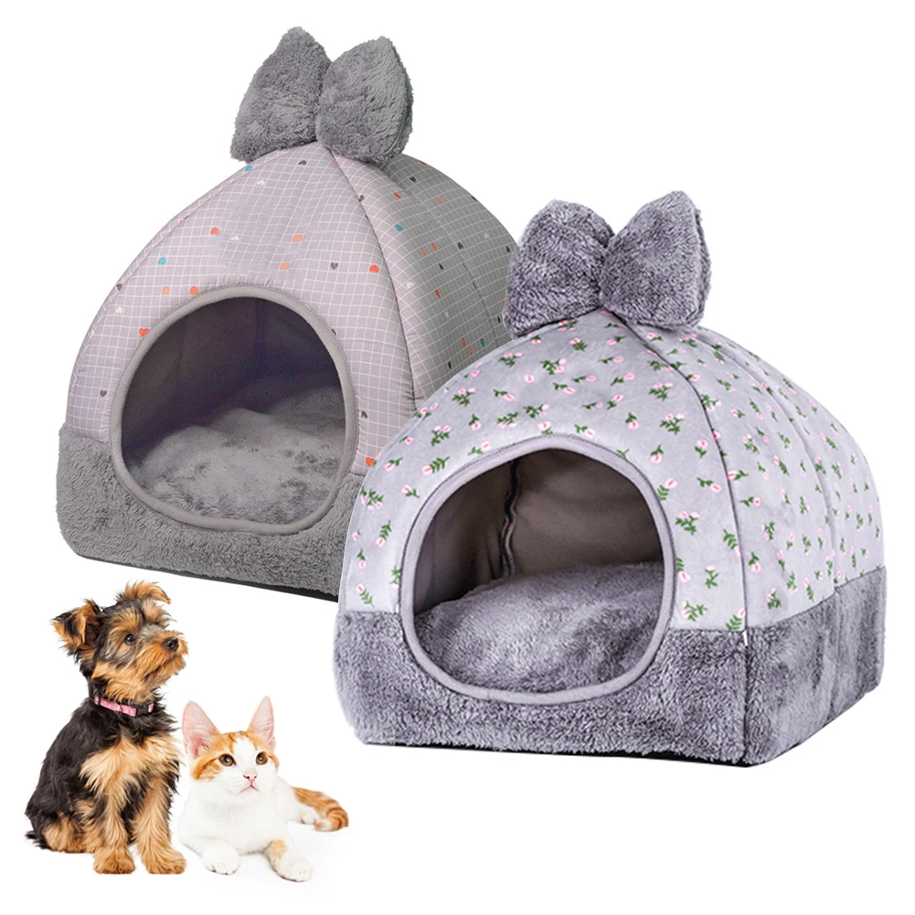 

Foldable Dog House Mat Cat Litter Teddy Pomeranian Puppy Tent Kennel Nest Small Medium Dog Chihuahua Mongolian Yurts Pet Bed