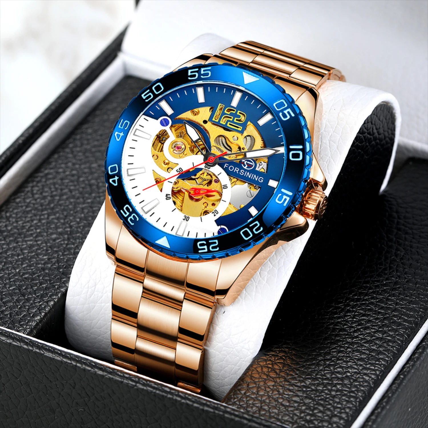 

Forsining 2021 Fashion Luxury Brand Man Watch Wrist Smart Pagani Design Gold Bracelet Digital Casual Quartz Clock Nh35 Pilot