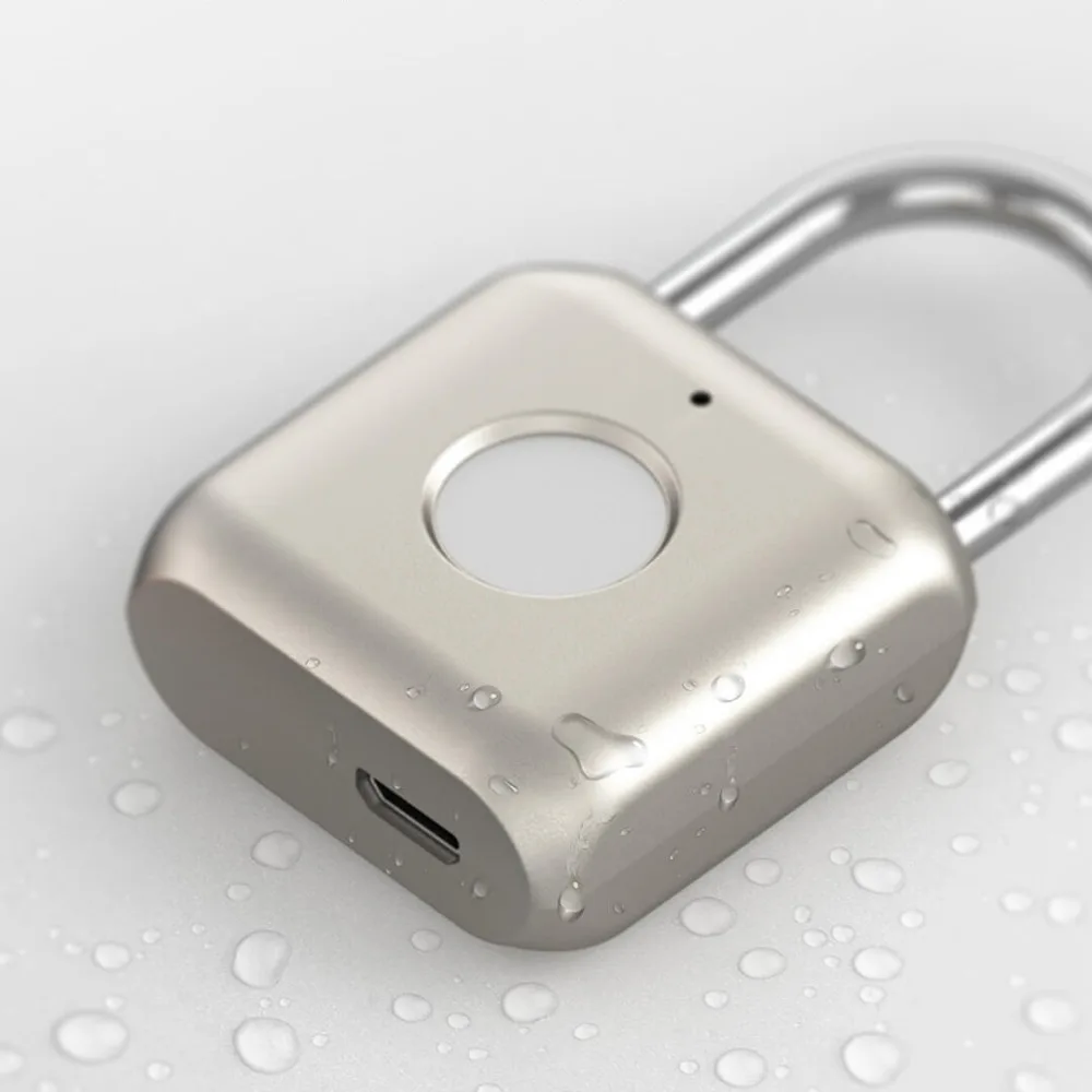 Xiaomi USB Перезаряжаемый умный безключевой электронный замок с отпечатком пальца домашний Противоугонный замок безопасности дверной багажный замок для чемодана