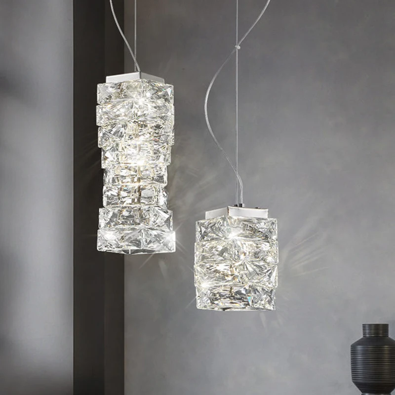 

Creative Crystal Chandelier For Dining Room Modern Led Kitchen Island Lamp Luxury Home Decor Bedroom Lighting Fixture New Lustre
