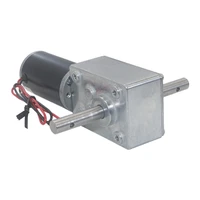 double shaft high torque worm geared motor 24v 12 volt 5 470rpm self locking adjustable speed reversed for automatic drying rack