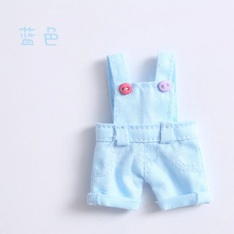 

New OB11 Doll Clothes Candy colors Bib Overalls Pant pants for ob11,obitsu11,Molly, 1/12bjd doll clothes accessories for dolls
