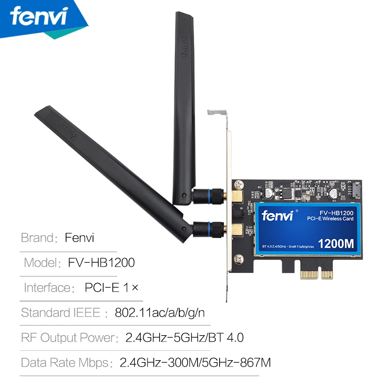 1200 Мбит/с для Broadcom BCM94360CS2 Настольный PCIWireless адаптер WLAN Wi Fi карта с BT4.0 2 4G/5 ГГц