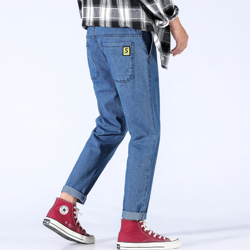 

Men Denim Pants Trousers Mens Streetwear Hip Hop Jeans Male Casual Multi-pocket Harem Pants Man Jogger Jeans Trousers
