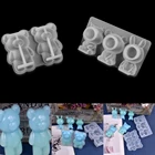3D мультяшная кукла силиконовая форма в виде животного медведя полимерная форма для поделок своими руками брелок Подвески ювелирное изготовление Аксессуары для инструментов