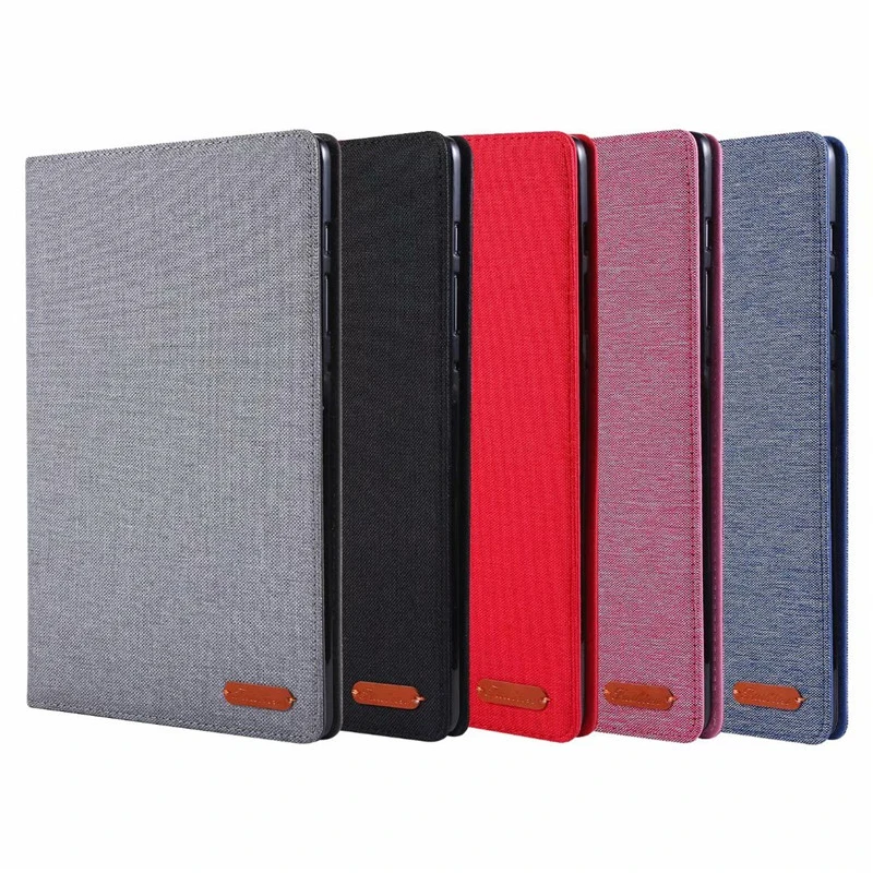 

2 in 1 Flip stand pu + Soft protective case For Samsung Galaxy Tab S6 10.5 inch T860 T865 2019 Business Cloth Holster Cover +pen