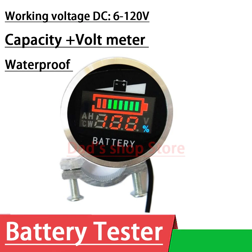 

Цифровой тестер емкости аккумуляторов DC 6в-240в, измеритель LiFePO4, литий-ионный, свинцово-кислотный, 12В 24В 36В 48В, электродвигатель для скутера