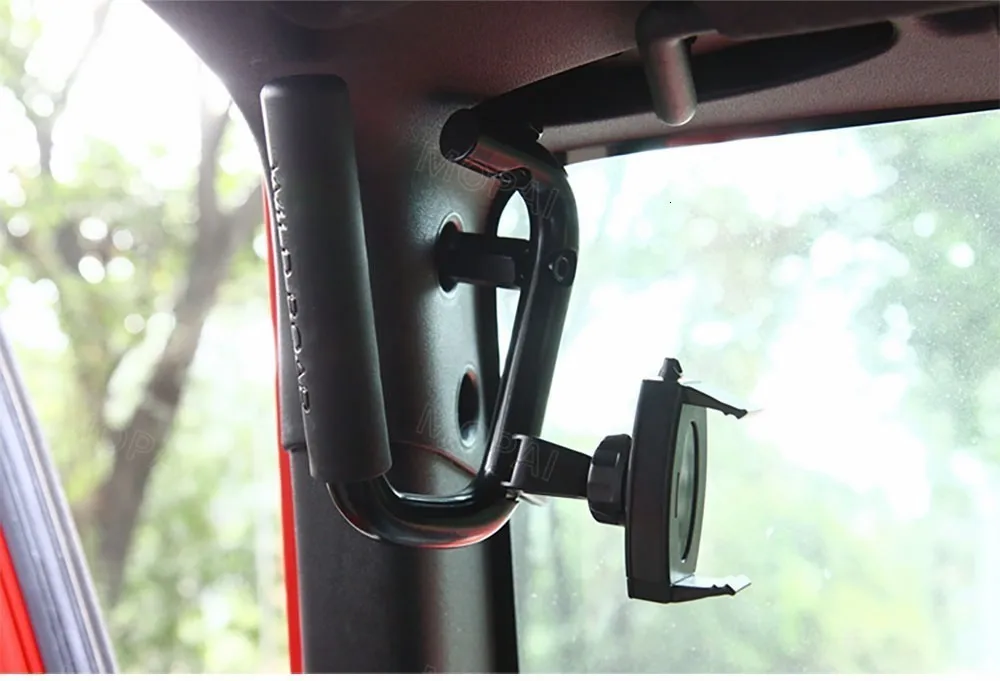 MOPAI подлокотники для Jeep Wrangler JK 2007 Up Автомобильная Передняя ручка с держателем для мобильного телефона Комплект для Jeep Wrangler автомобильные аксессуары