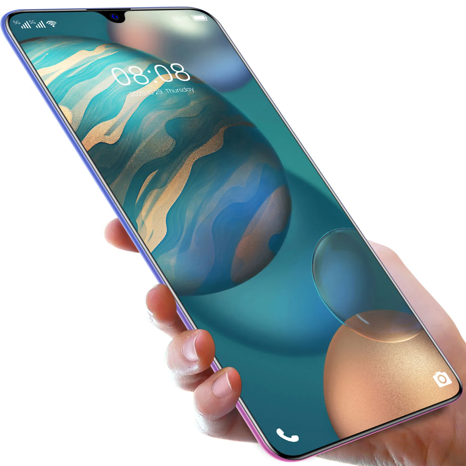 

7.1inch P80 Pro 5600mAh Telephones 32MP+48MP Battery 12GB+512GB Android 10.0 5G 10 Core Face ID Dual Sim Big battery