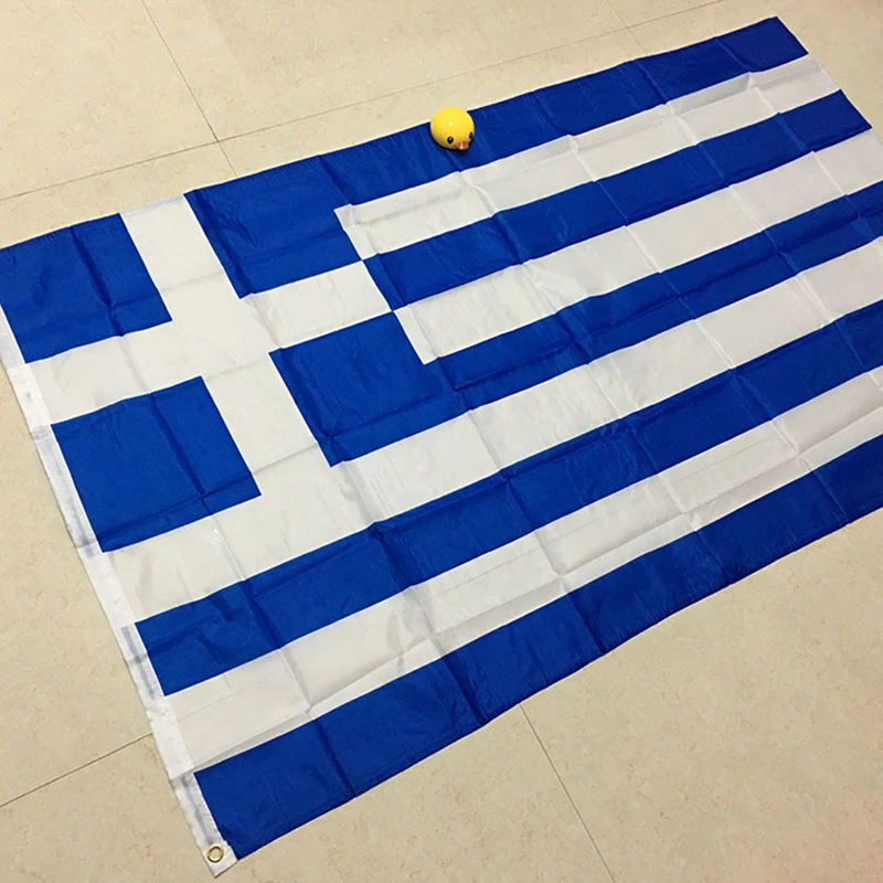 

90x150CM Wave Greece 3x5 Ft Super-Poly Indoor/Outdoor Greece FLAG Country Banner Christmas's gifts