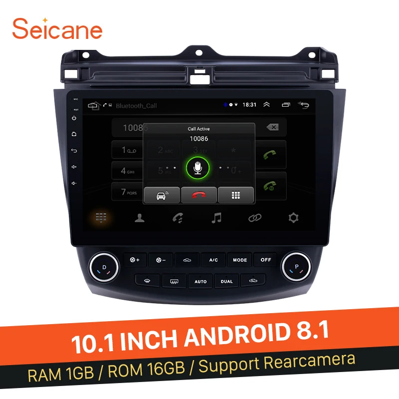 Автомобильная магнитола Seicane 2DIN Android 8 1 10 дюйма GPS для Honda Accord 7 2003 2004 2005 2006 2007 |