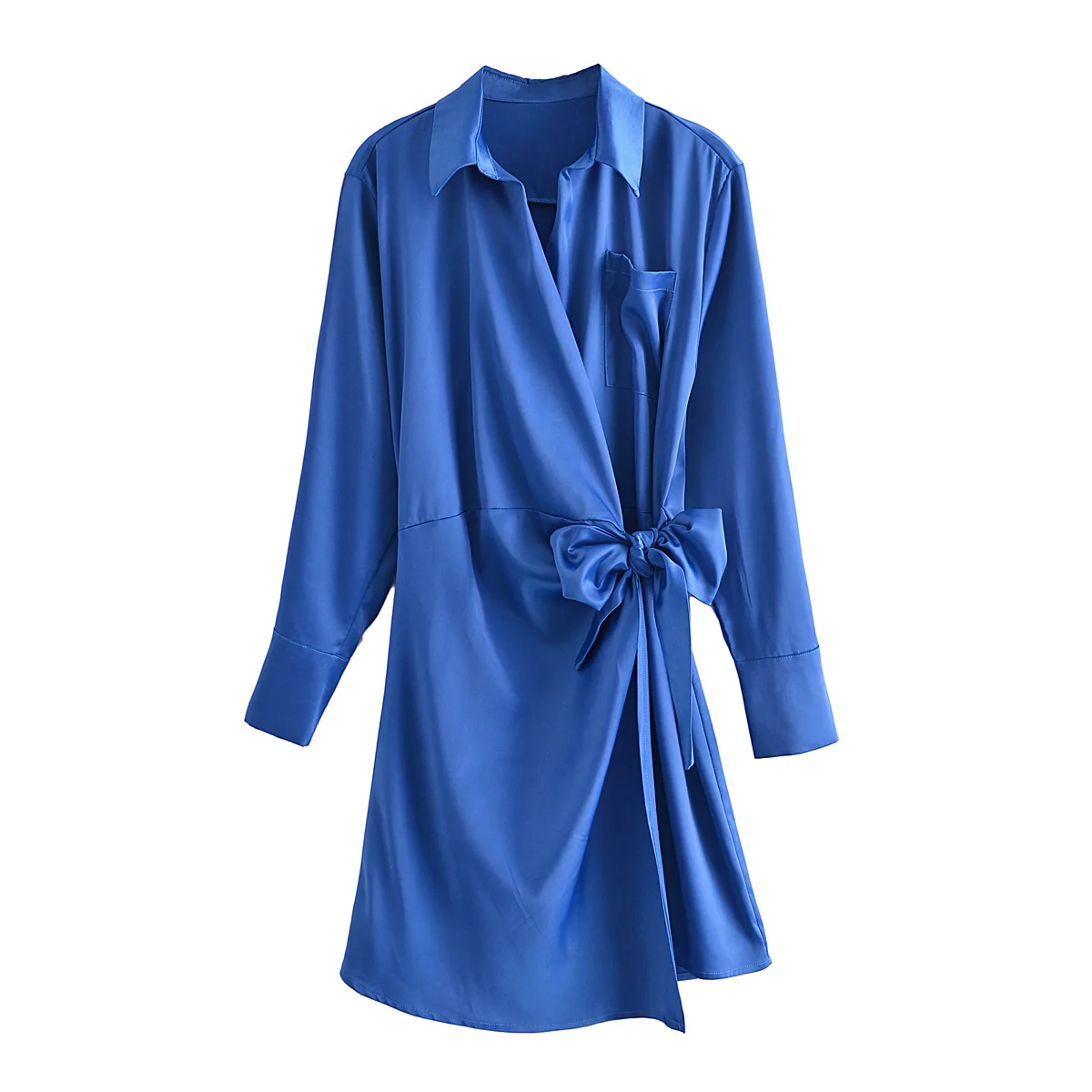 

JC·KILIG 2021 New Solid Satin Double Dress 66432H