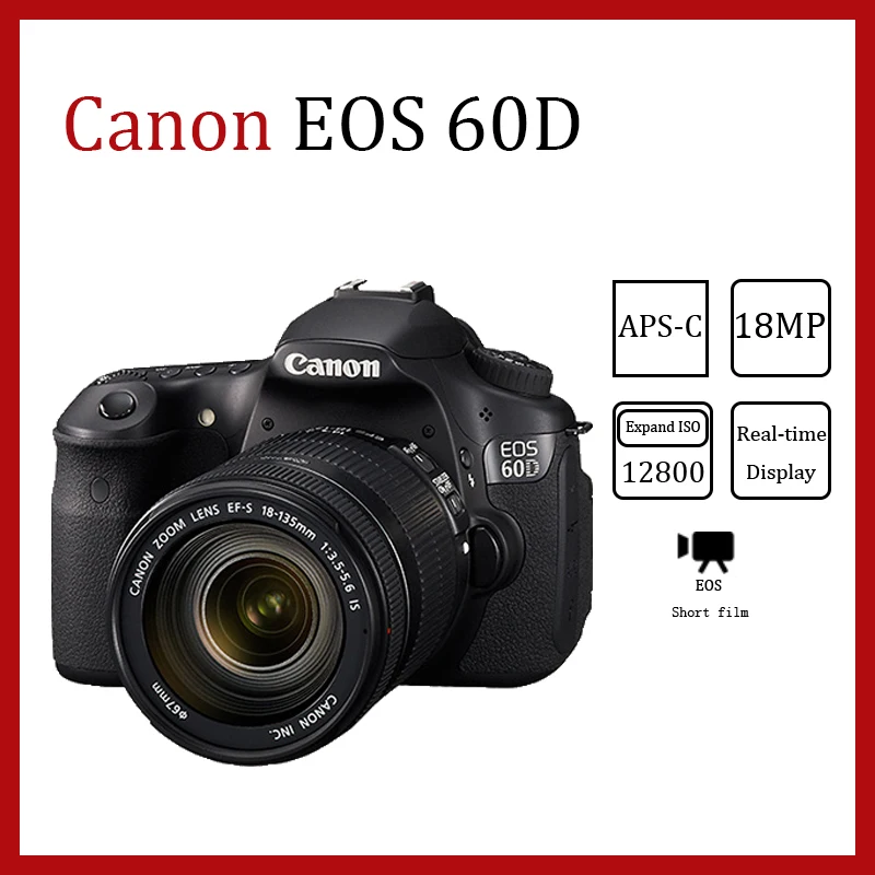 

Цифровая зеркальная камера Canon EOS 60D с автофокусом и встроенной вспышкой