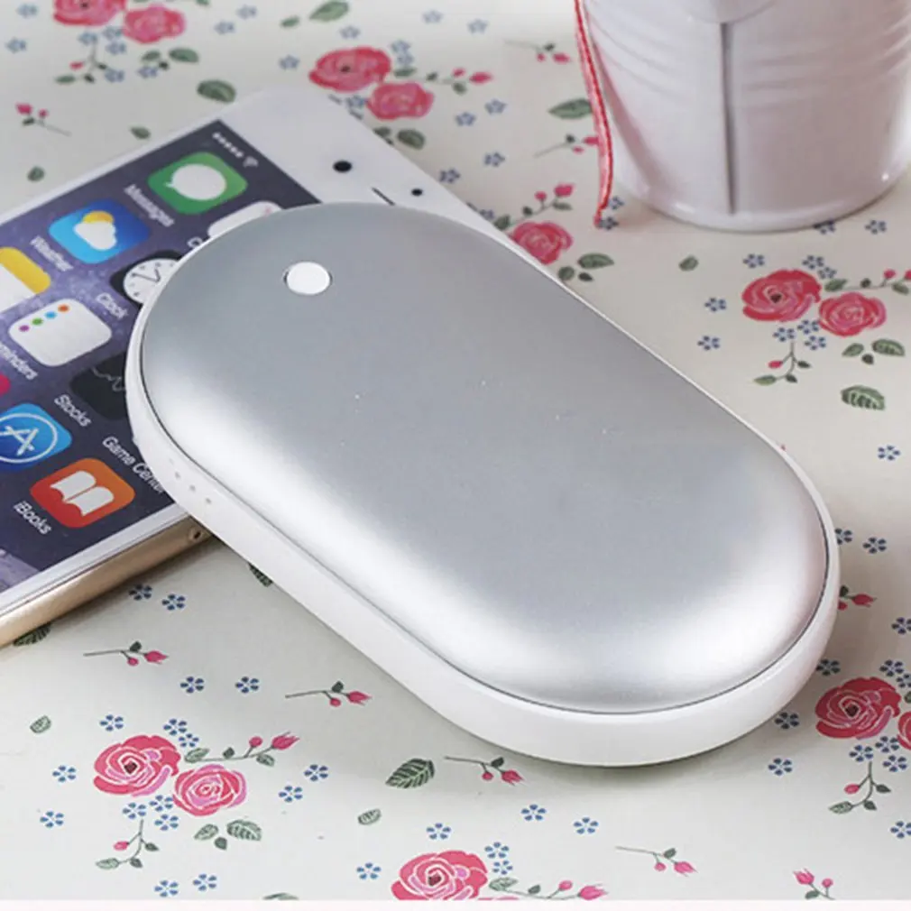 

5200mAh 5V Cute USB Rechargeable Portable Battery LED Electric Hand Warmer Heater Travel Camping Outdoor Mini Pocket Hand Warmer