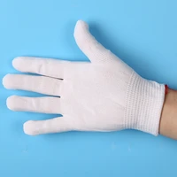 household gloves reusable full finger working mittens elastic wrist knit nylon safety protect mitt garden kitchen cleaning tools