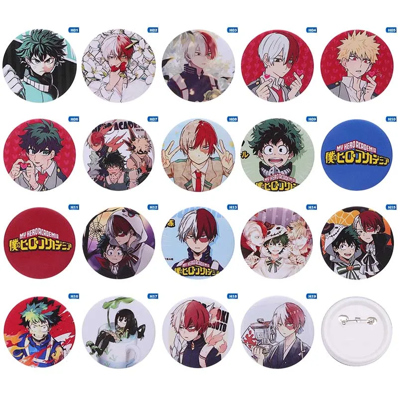 

My Hero Academia Badge Cartoon Anime Brooch Pin Women Men Jewelry