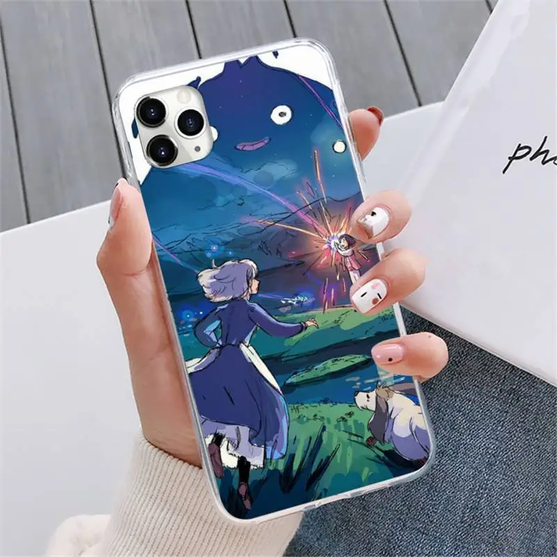 

Studio Ghibli Howl's Moving Castle Phone Case For iphone 12 5 5s 5c se 6 6s 7 8 plus x xs xr 11 pro max mini