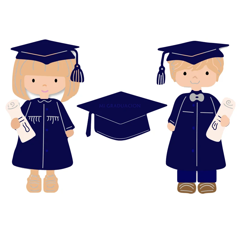 Женский W/мужской доктор Выпускной сезон металлические резные штампы