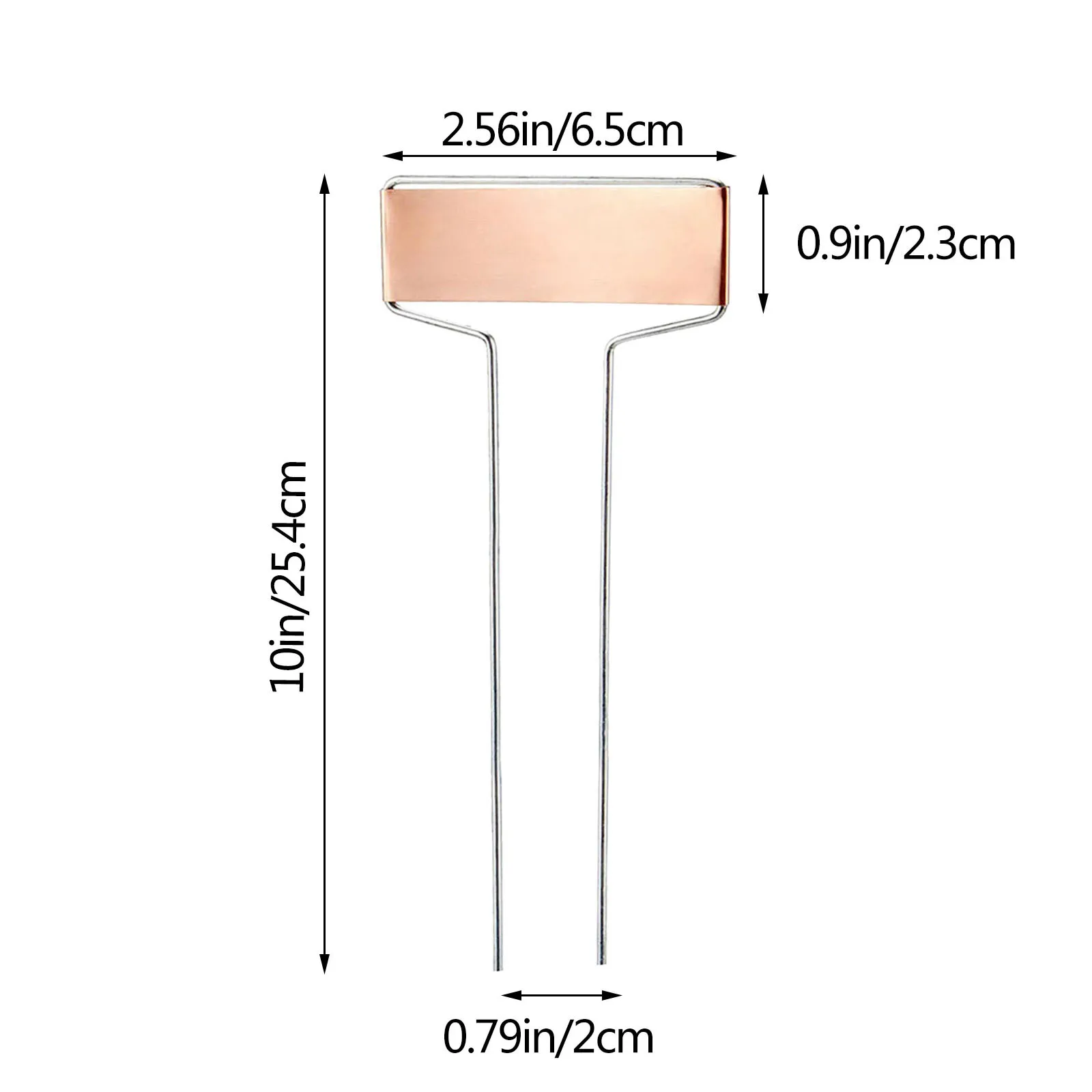 

20PCS Metal Plant Labels Garden Markers T-Type Gardening Name Tags Herbs Pots etiquette potager Garden potted plants label F4