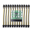 Коммутационная плата для HP 1200 Вт, 750 Вт, блок питания GPU, модуль конверсии серверной карты + 12 шт. с 6pin на 6 + 2 8Pin, кабель питания для майнинга BTC