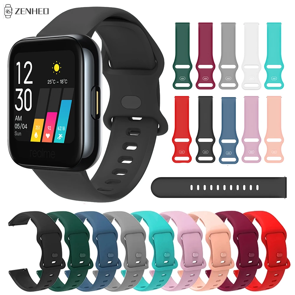 Силиконовый ремешок для наручных часов Realme Watch/Realme Watch 2 Pro сменный S | Наручные часы
